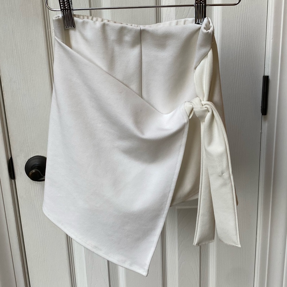 Blue Blush White Wrap Skort